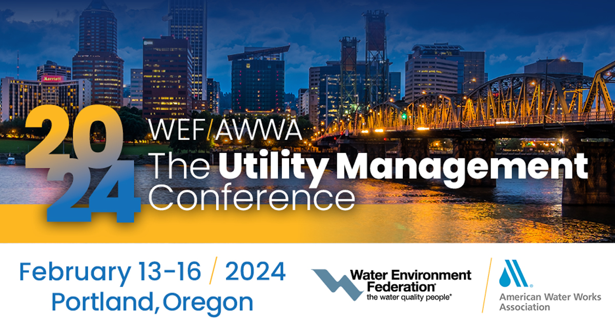 We'll be at the AWWA Utility Management Conference next week.